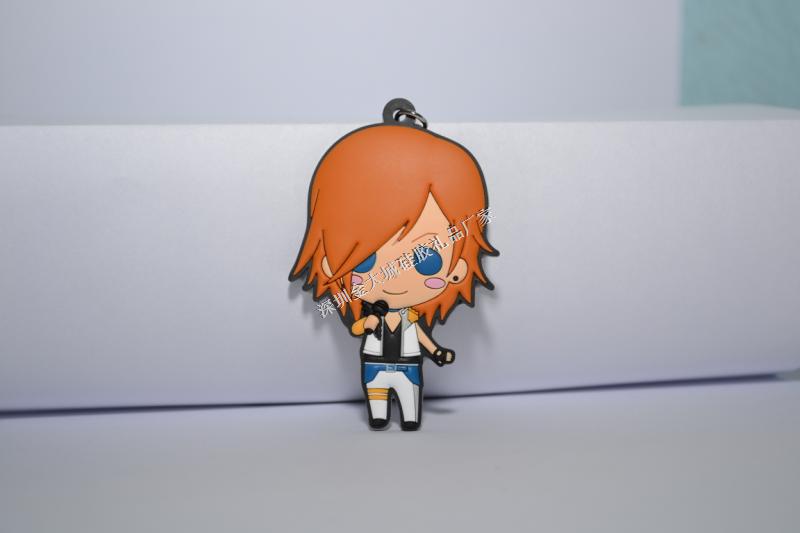 卡通動(dòng)漫人物軟膠鑰匙掛飾